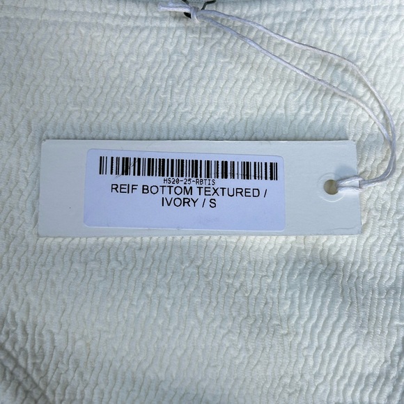 NWT Wanderlust Reif Bikini Bottom Textured Ivory Size Small - Picture 6 of 7